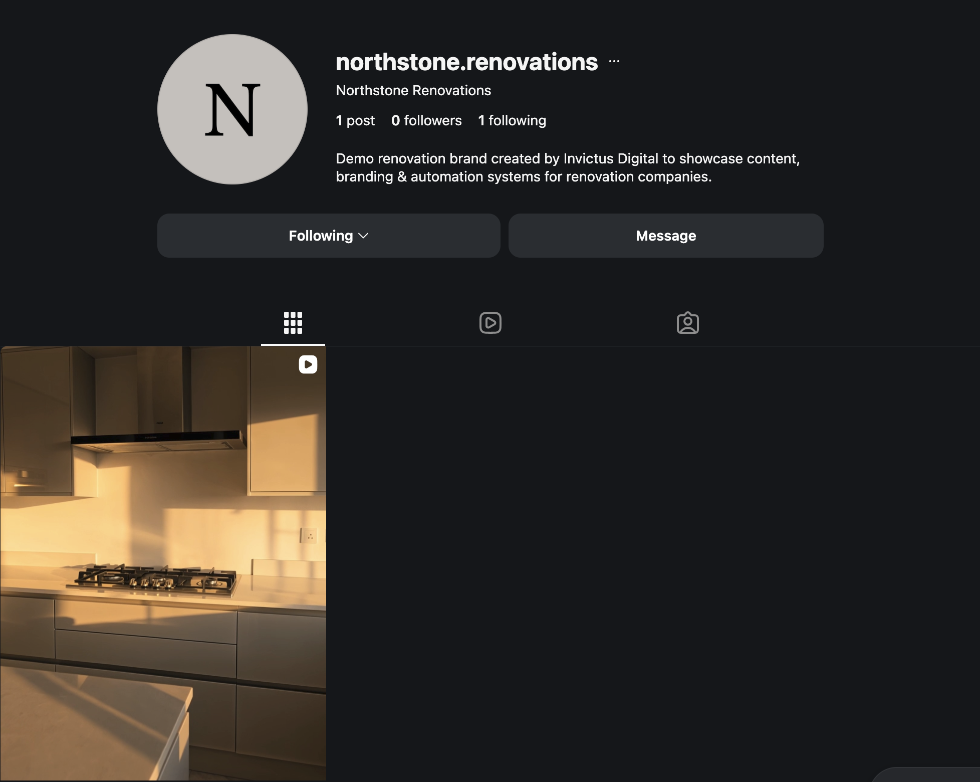 View demo Instagram preview